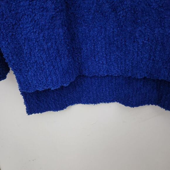 Sanctuary Evereve Teddy V-Neck Long Sleeve Slight high-low Sweater Oversized S - Picture 8 of 8